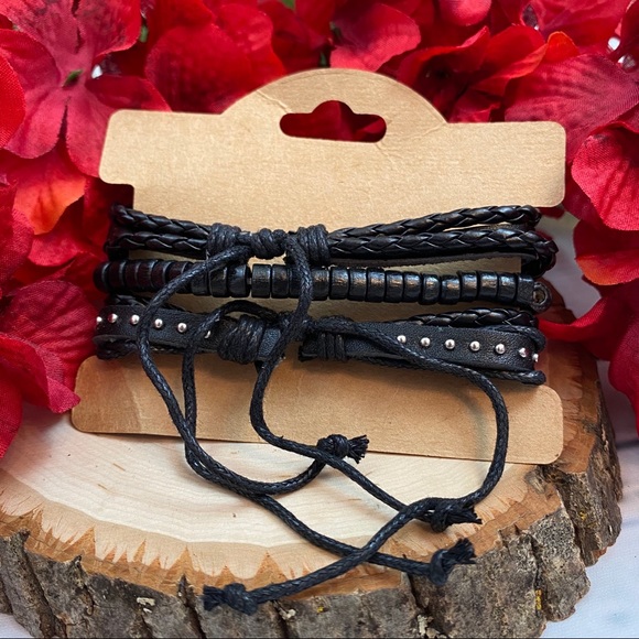 Boho Multilayer Leather Feather Beaded Bracelets - Picture 8 of 8